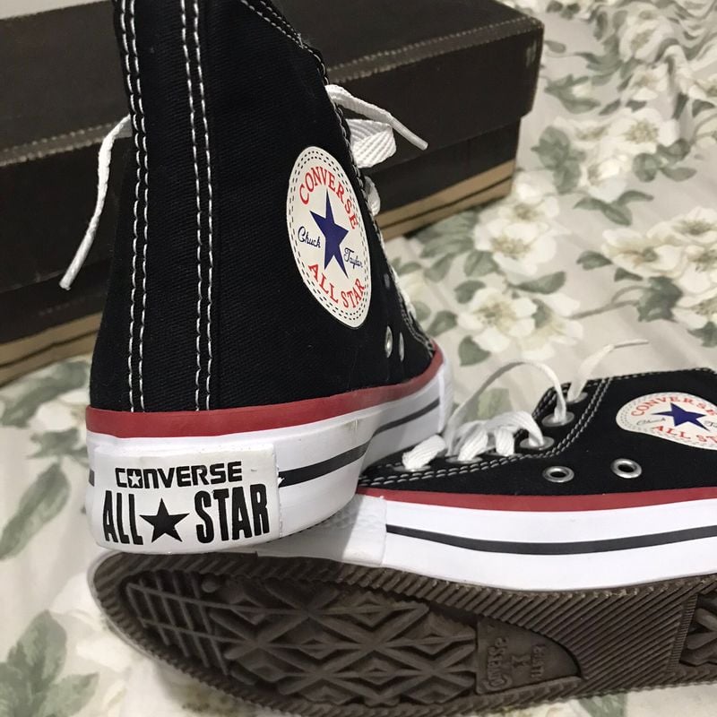 All Star Cano Alto Preto., Tênis Feminino All Star Usado 35905755