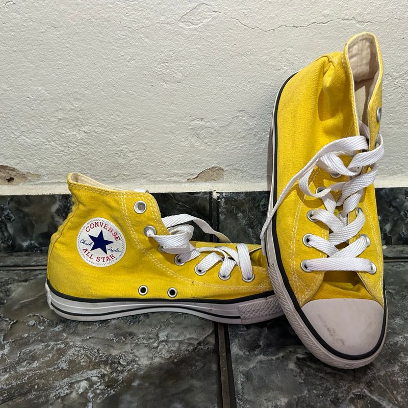 All star cano alto 2024 amarelo