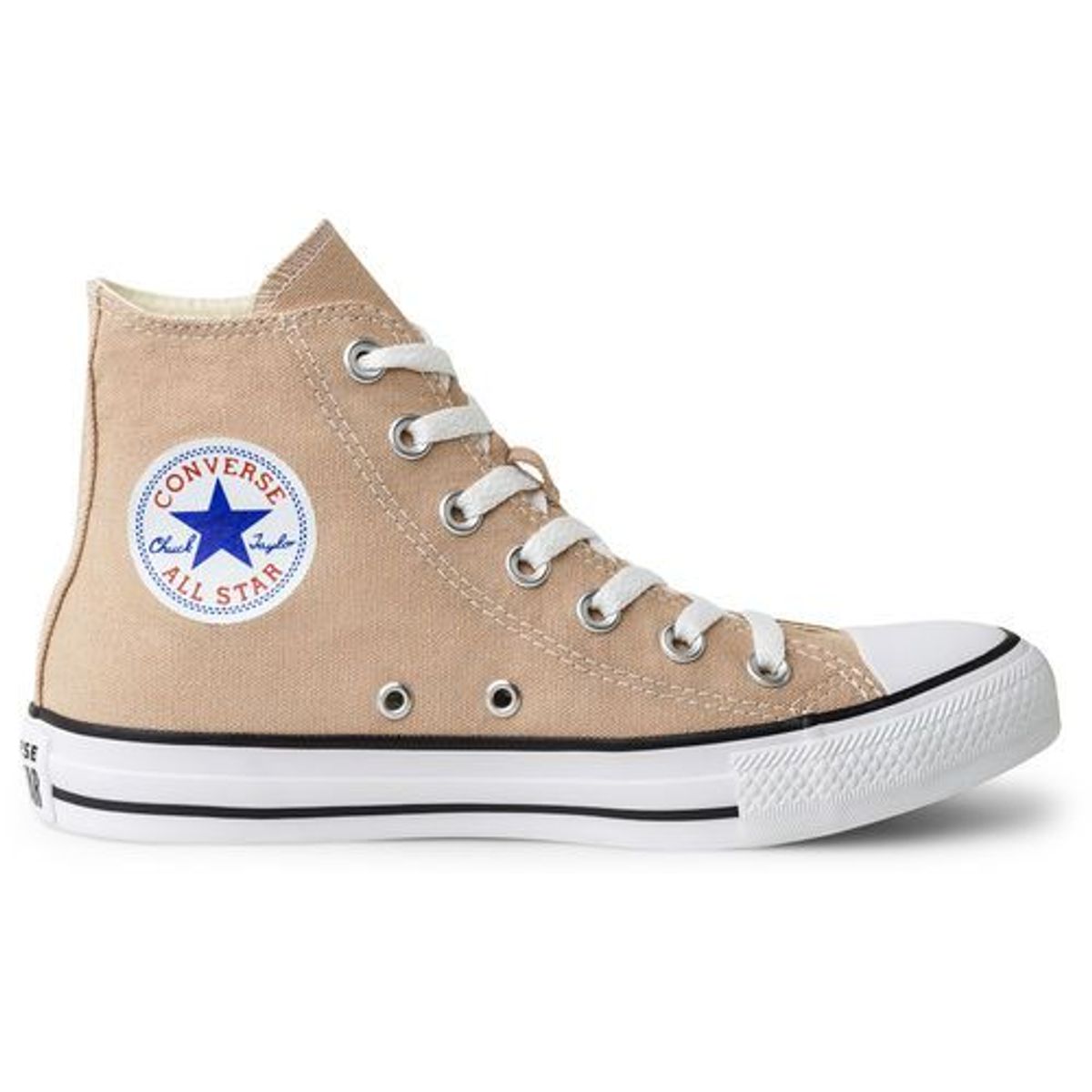 all star caramelo cano alto