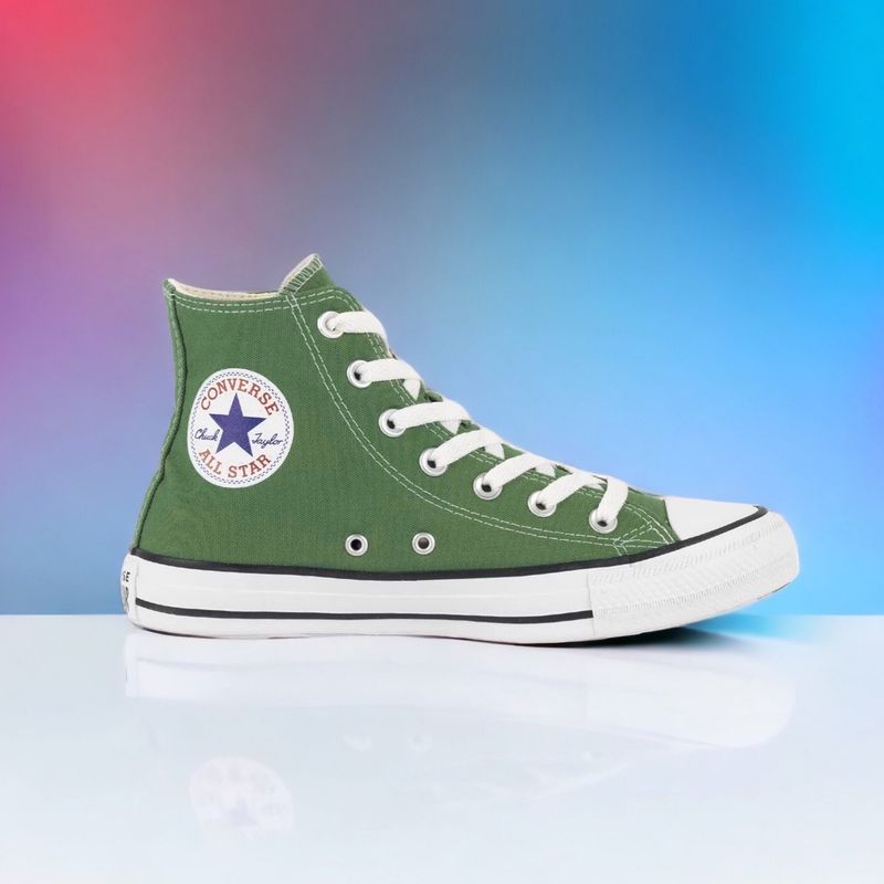 All Star Cano Alto Verde Musgo - 34