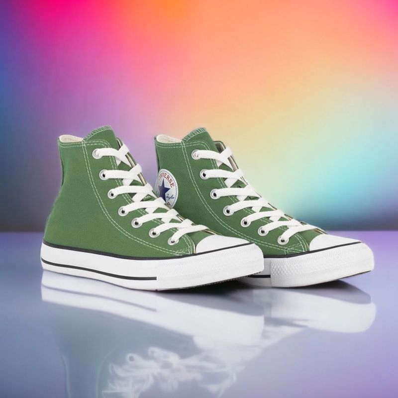 All Star Cano Alto Verde Musgo - 34