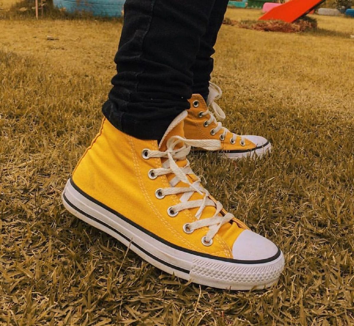 all star amarelo cano médio