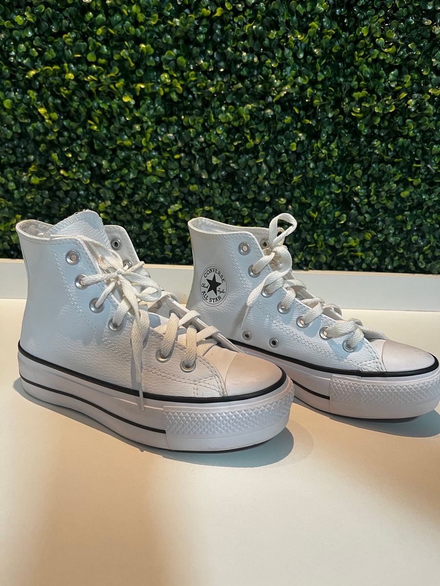 All star store couro branco 34