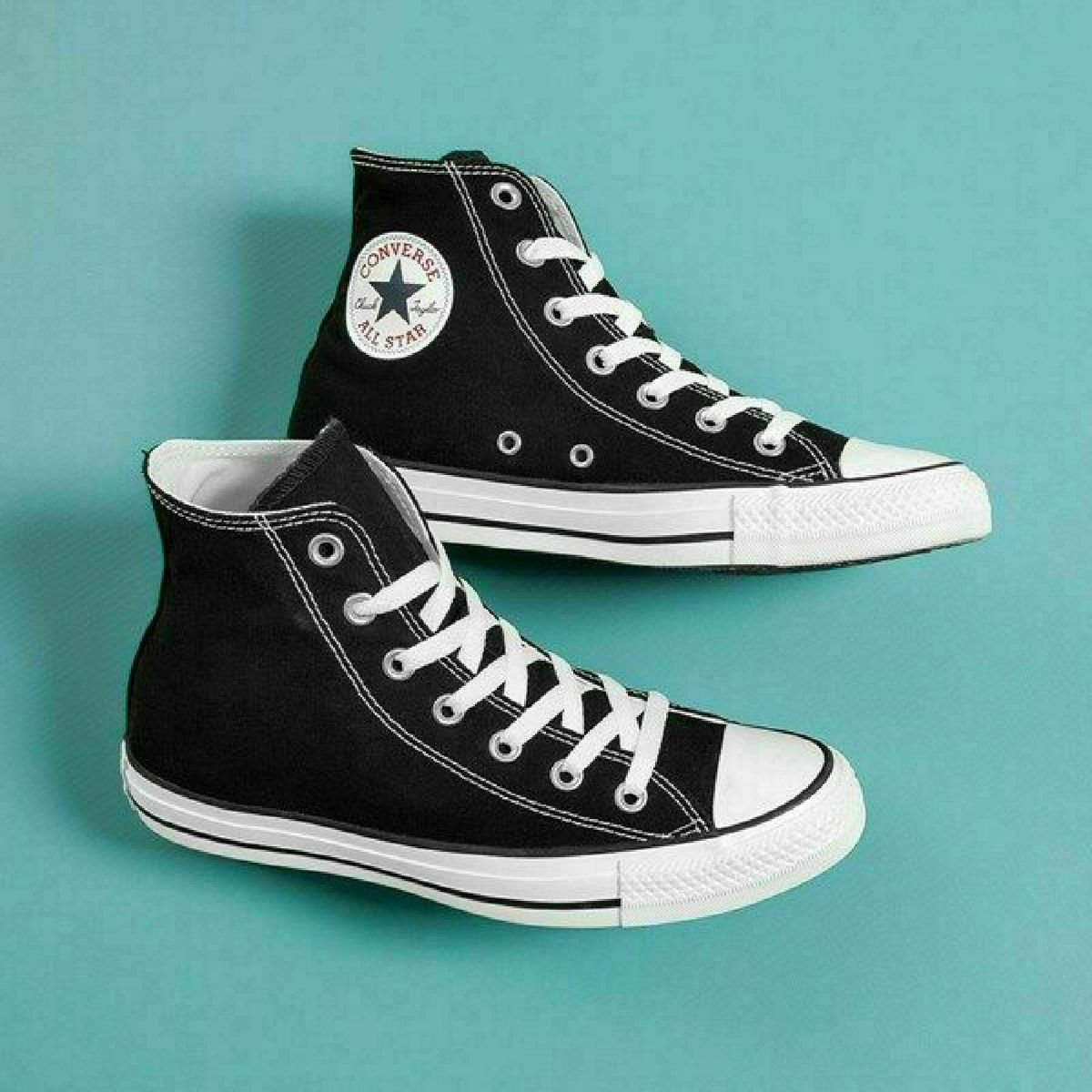 All Star Cano Alto Preto Converse 36 Tênis Feminino All Star Nunca