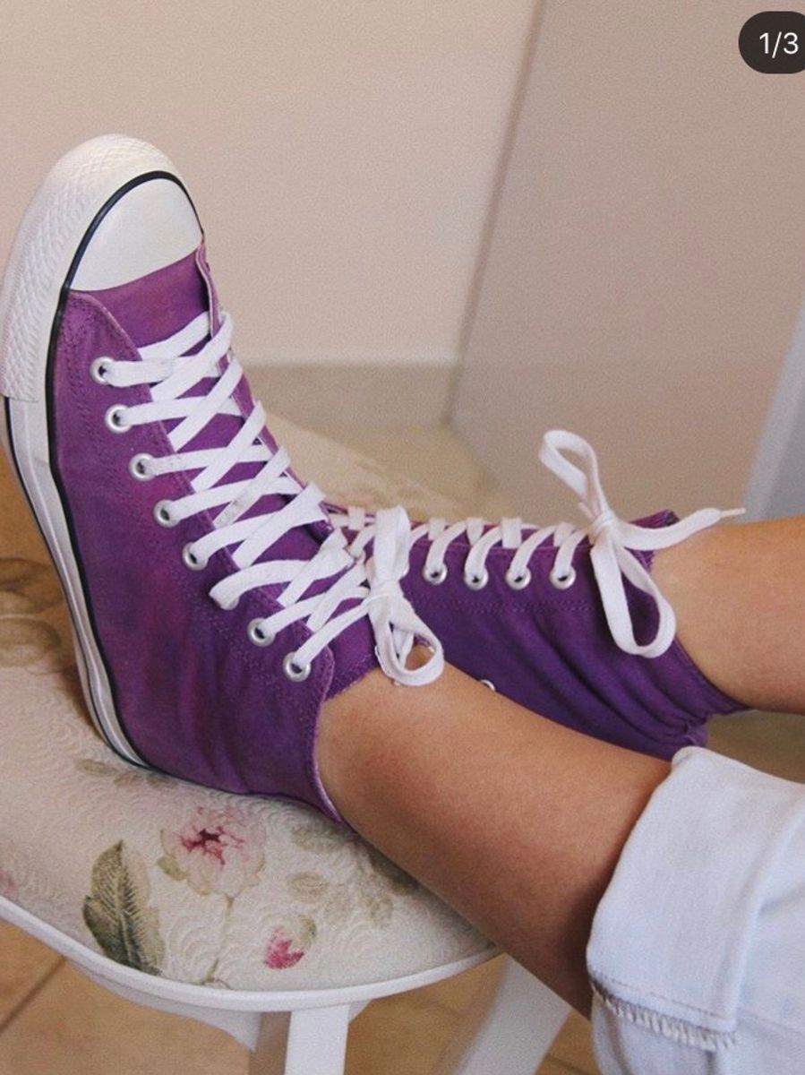 tenis all star feminino roxo