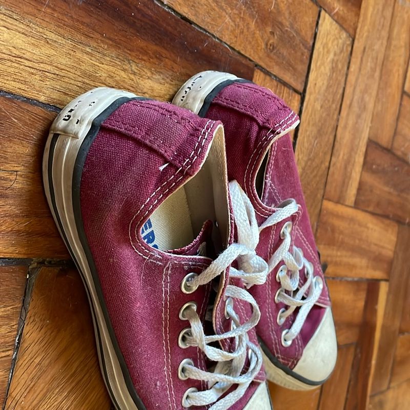 All Star Cano Baixo Vinho All Star Usado 103906339 enjoei