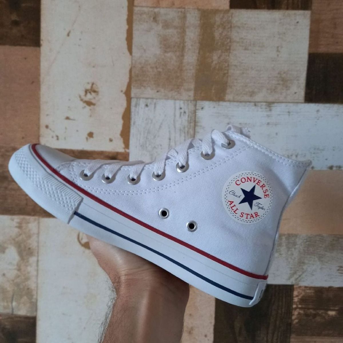 All Star Cano Longo Branco | Tênis Masculino All Star Nunca Usado ...