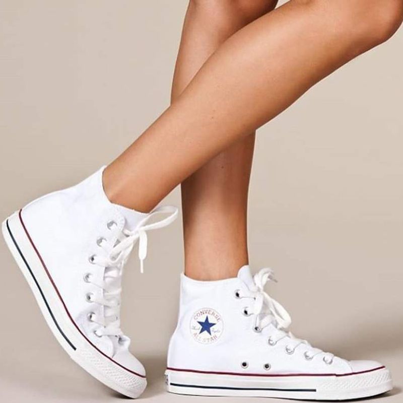 Tênis All Star Cano Alto Vermelho | Tênis Feminino Nunca Usado 83801054 |  enjoei