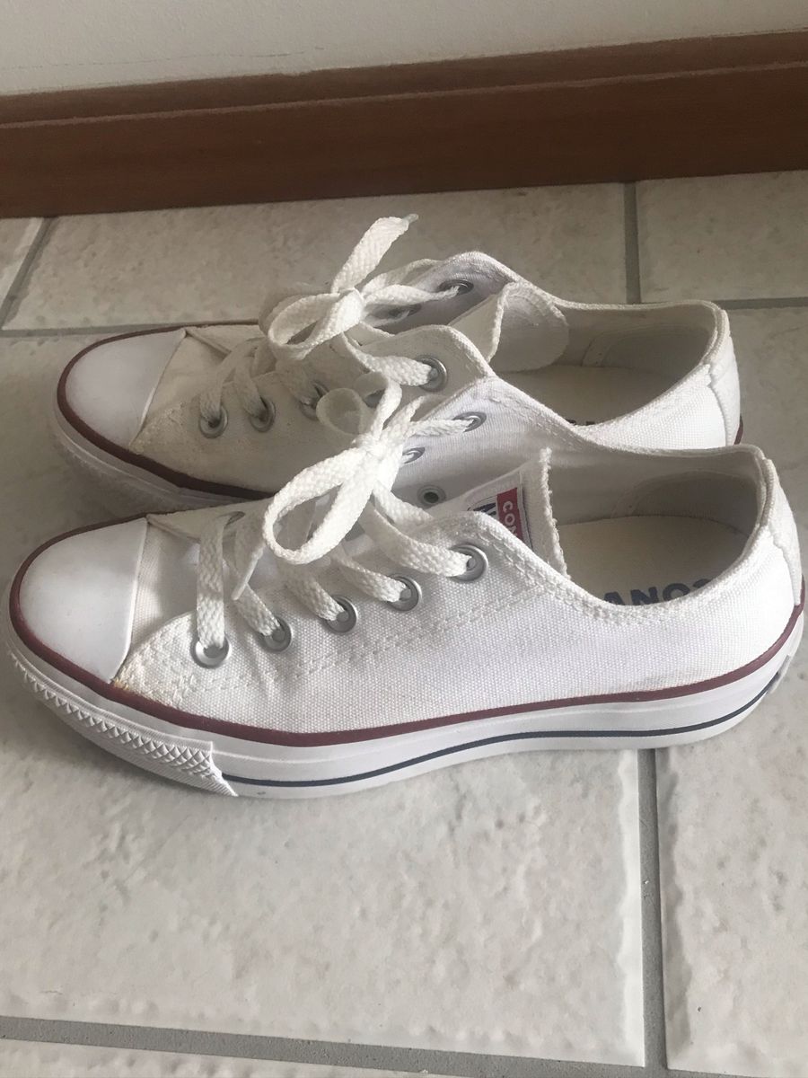 all star branco tamanho 34