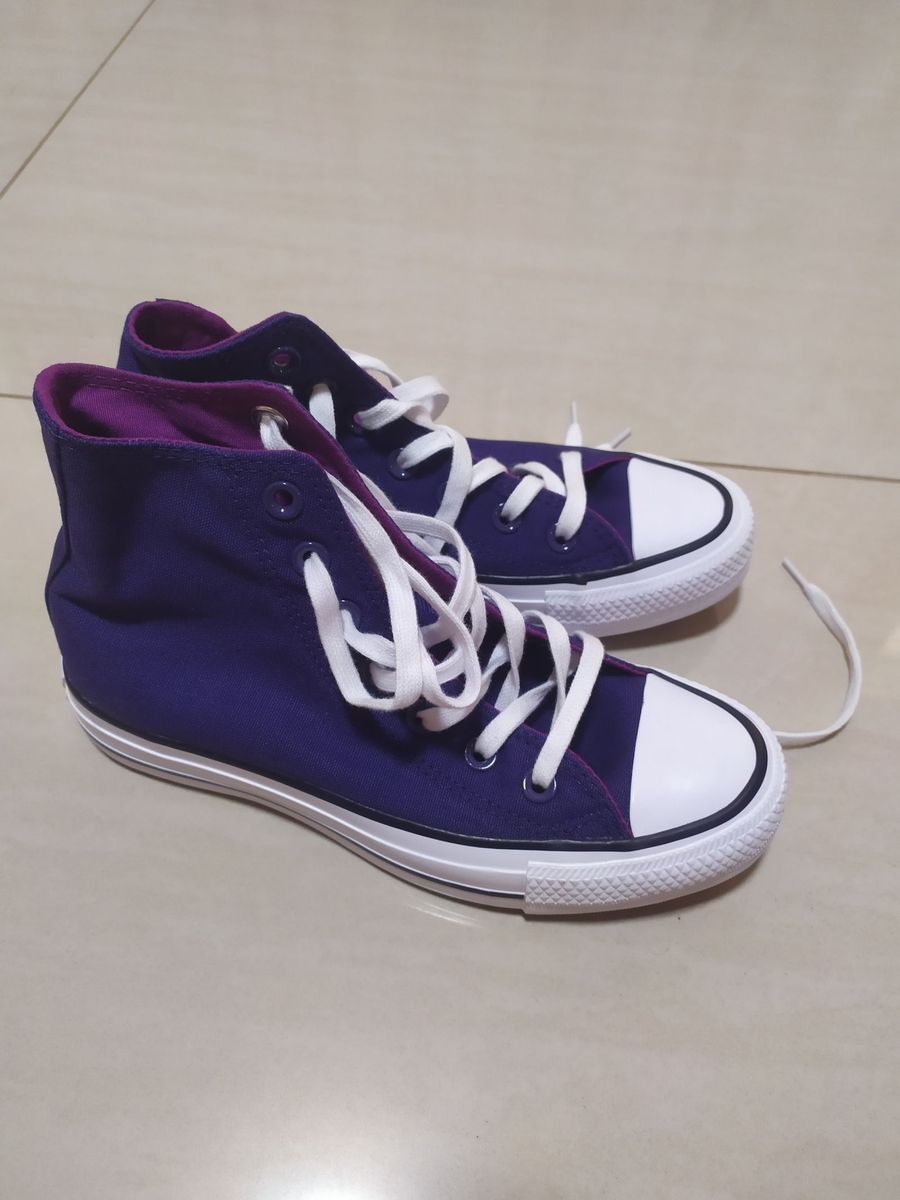 all star cano medio roxo
