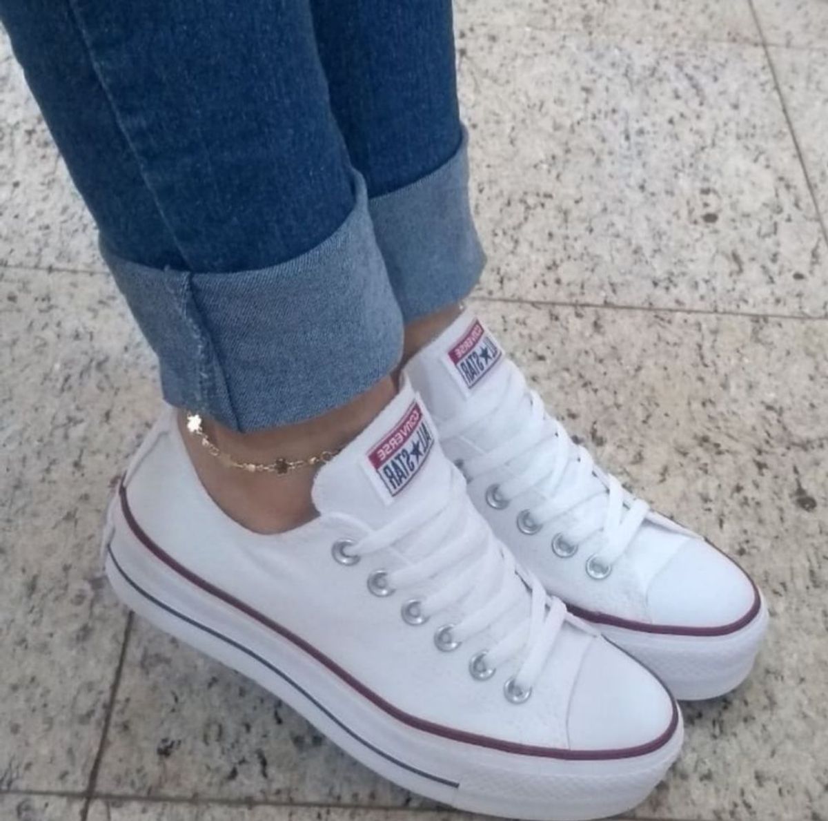 All star store branco plataforma original