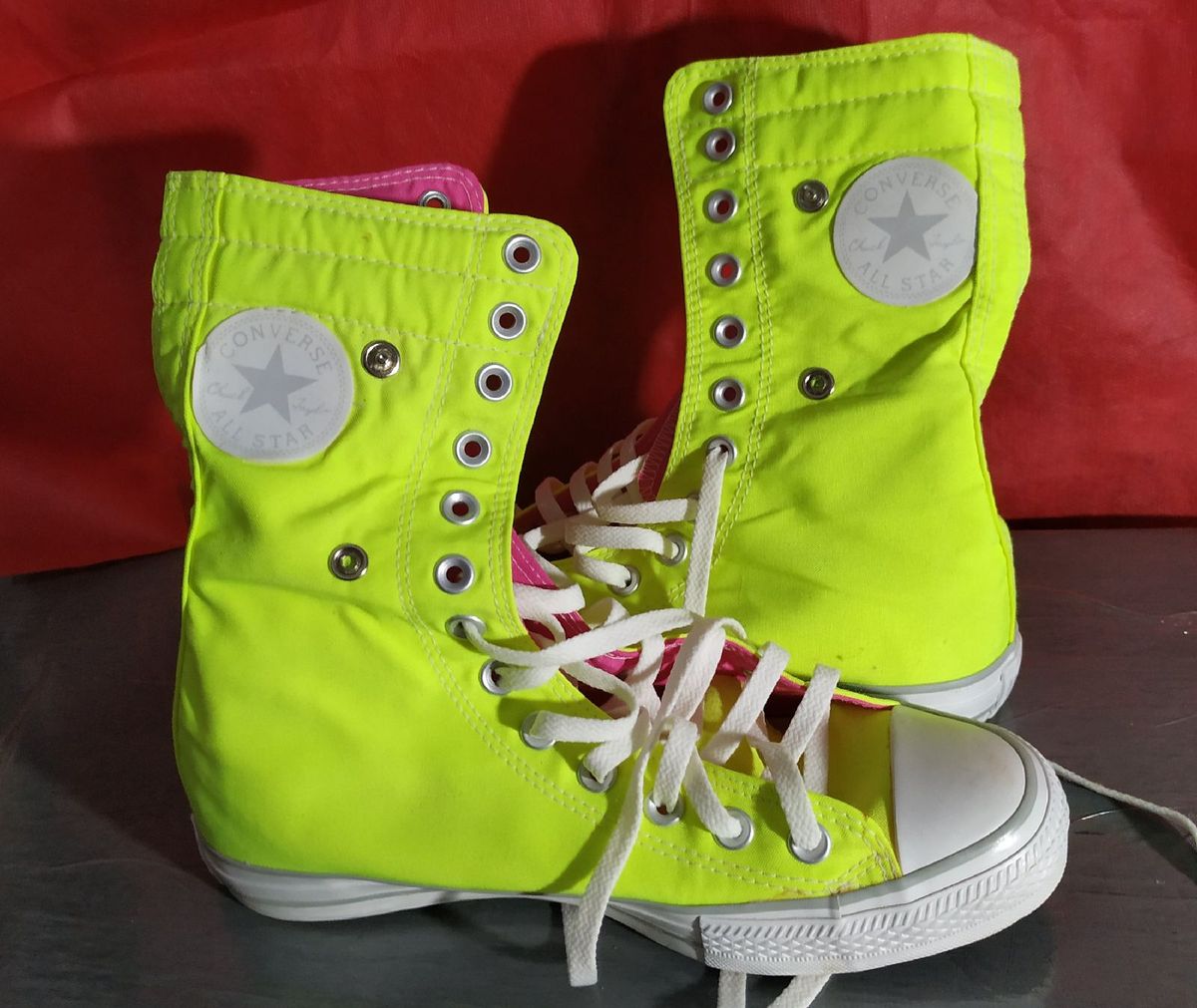 all star neon verde