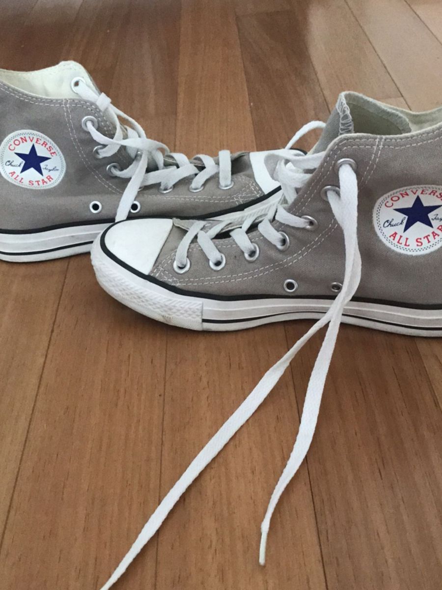all star botinha cinza