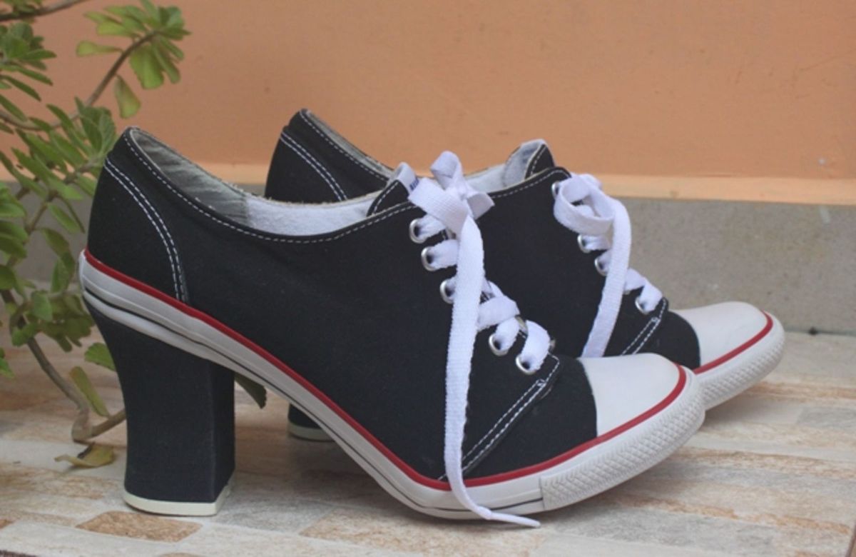 all star feminino com salto