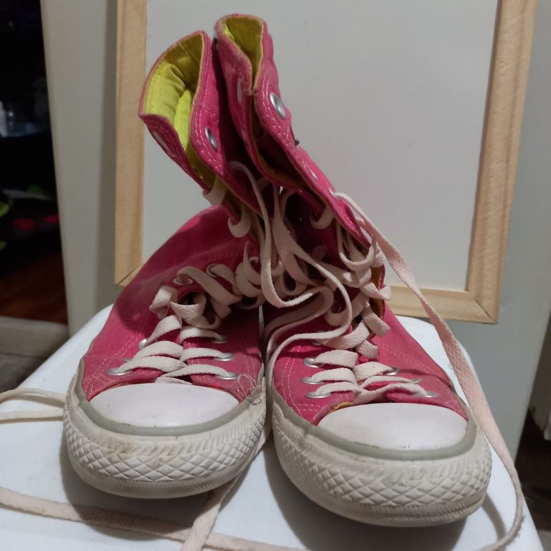 Rosa Pink All Star Cano Longo Rosa All Star Converse 35 Cano Longo