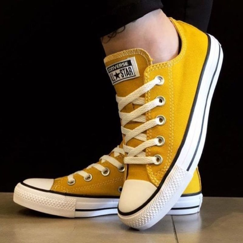 All Star Converse Amarelo Novo Na Caixa Ultimos Pares Tenis Feminino All Star Nunca Usado 37136421 enjoei