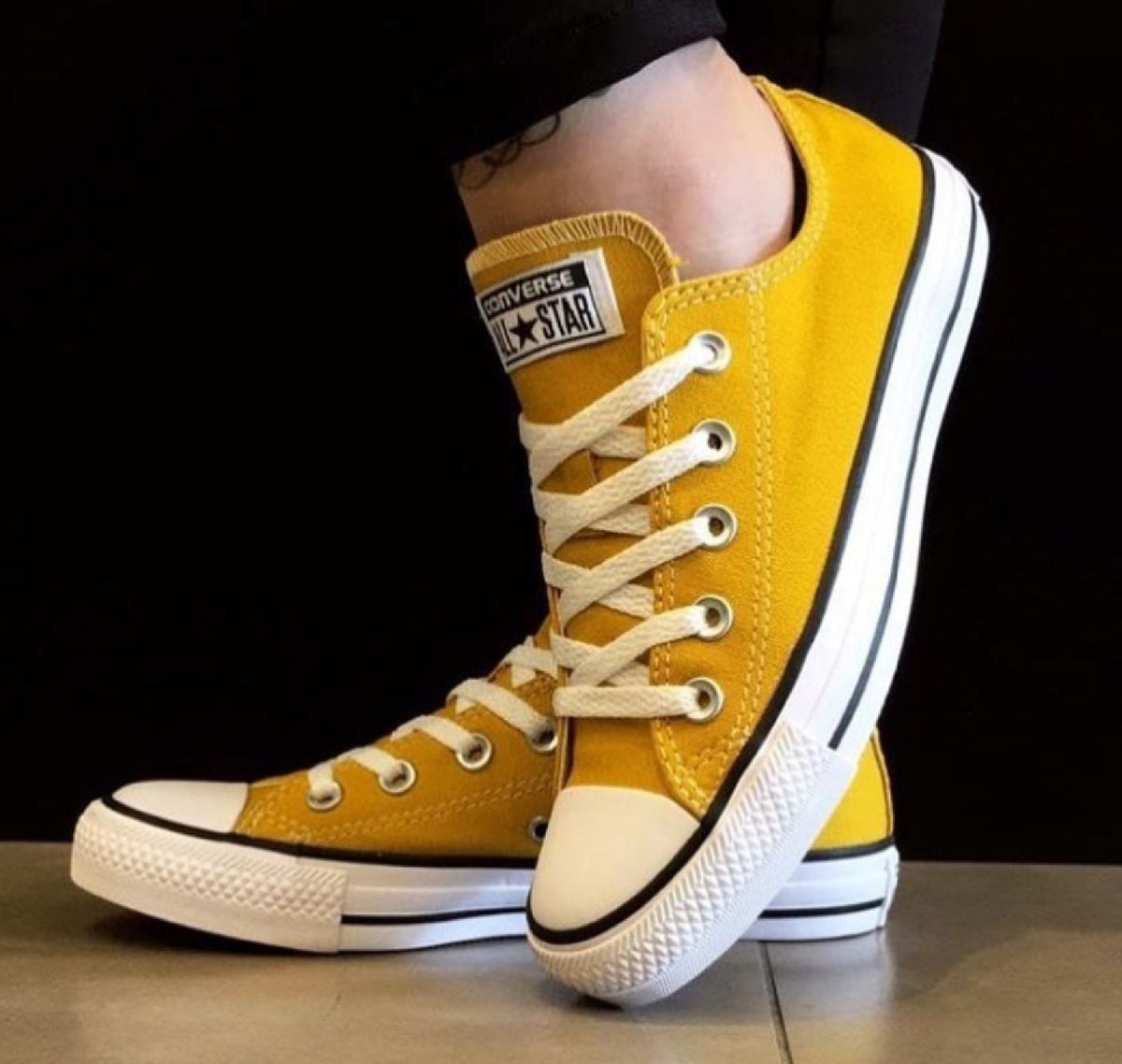 tenis all star feminino amarelo