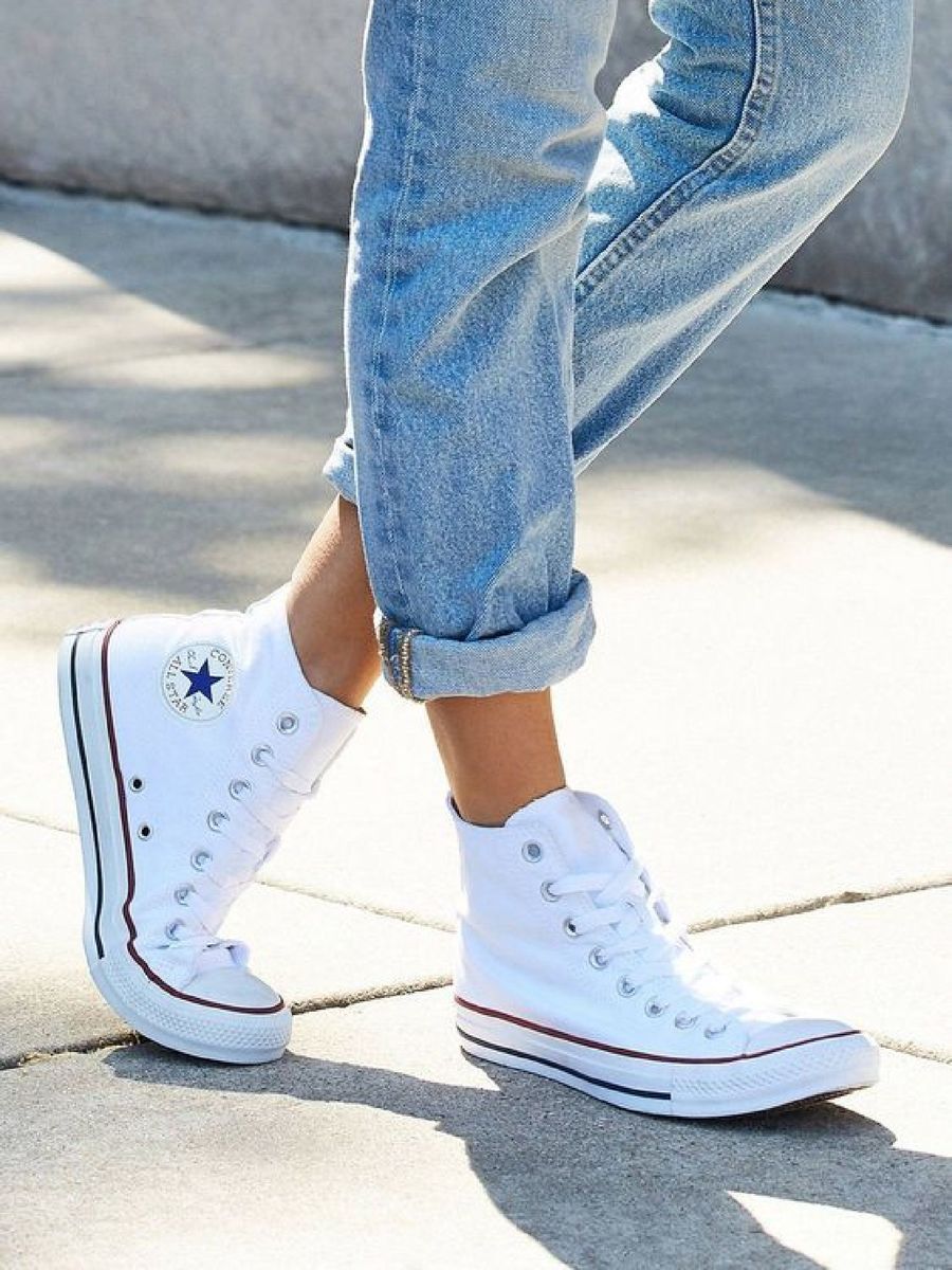 converse blanche look