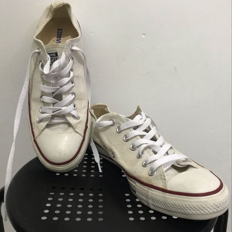 Tênis Converse All Star Couro Masculino Branco | Tênis Masculino Converse  Nunca Usado 45047258 | enjoei