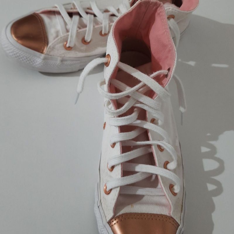 Tenis converse rose discount gold