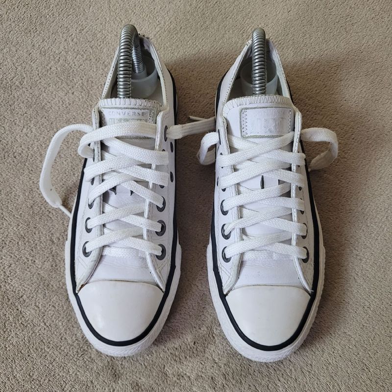 All Star Converse Cano Baixo em Couro (Tamanho 35) All Star