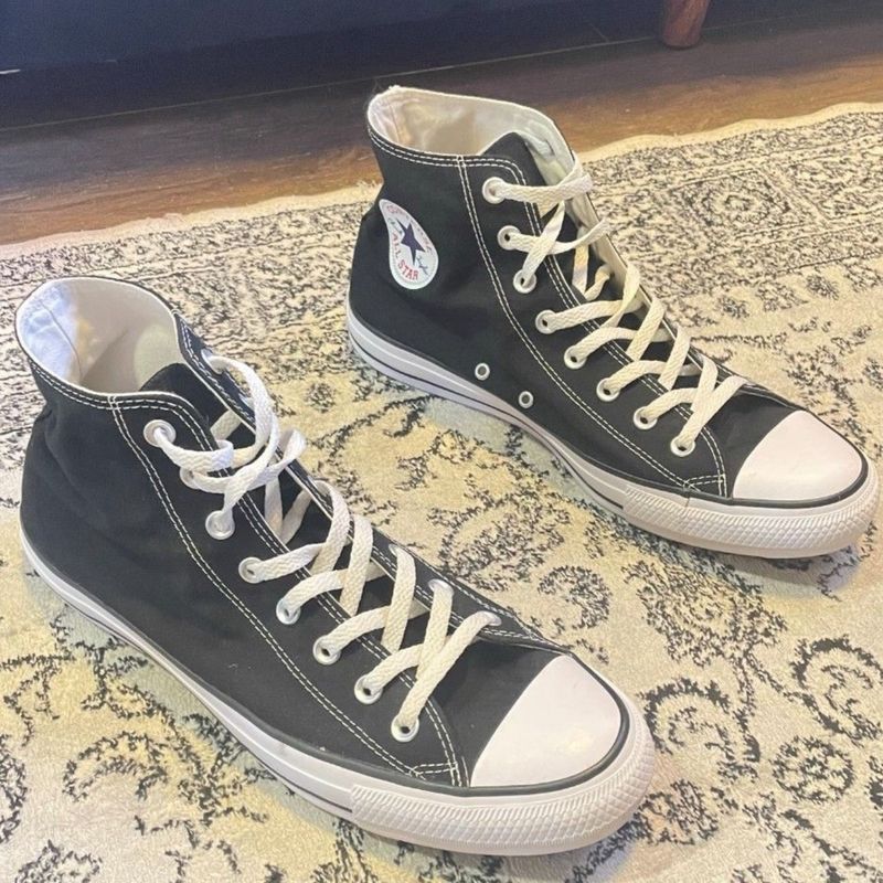 All Star Converse Chuck Taylor Preto Cano Alto Número 42 All