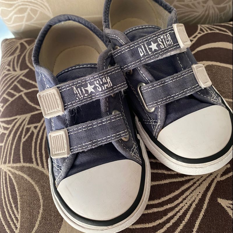 Tenis all star jeans hot sale infantil