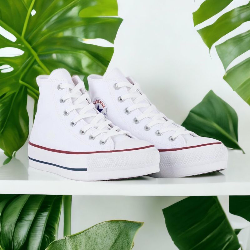 All Star Converse Platform Cano Alto Branco T nis Feminino All