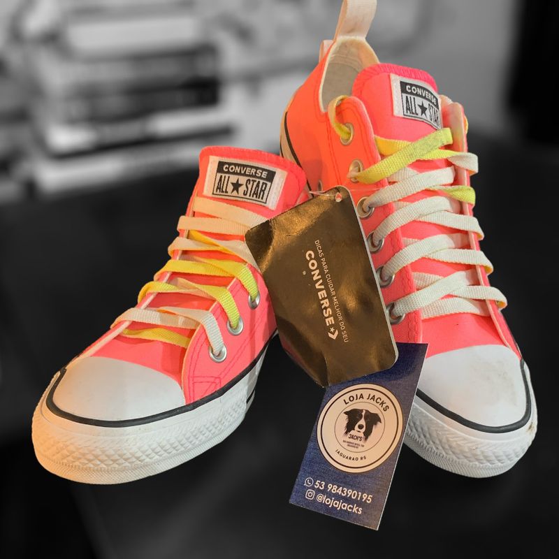 Converse rosa neon sale