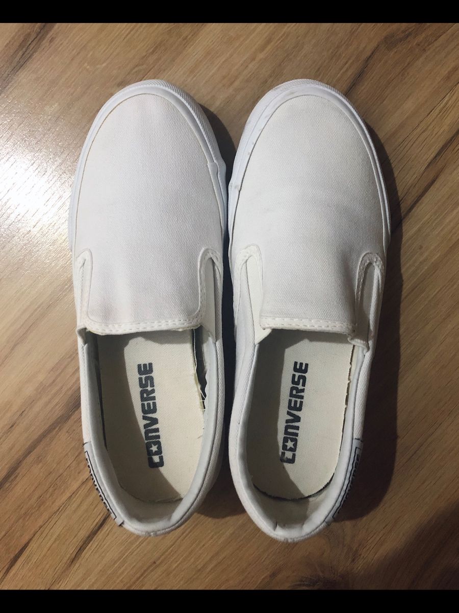 slip on branco converse