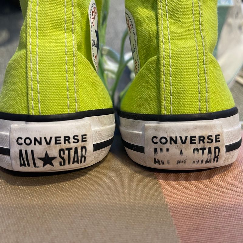 Green Converse Verde LimÃ£o All Star Converse Verde Limão Calçado