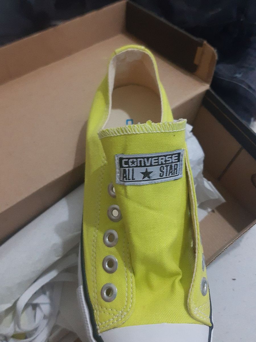 Converse verde outlet neon