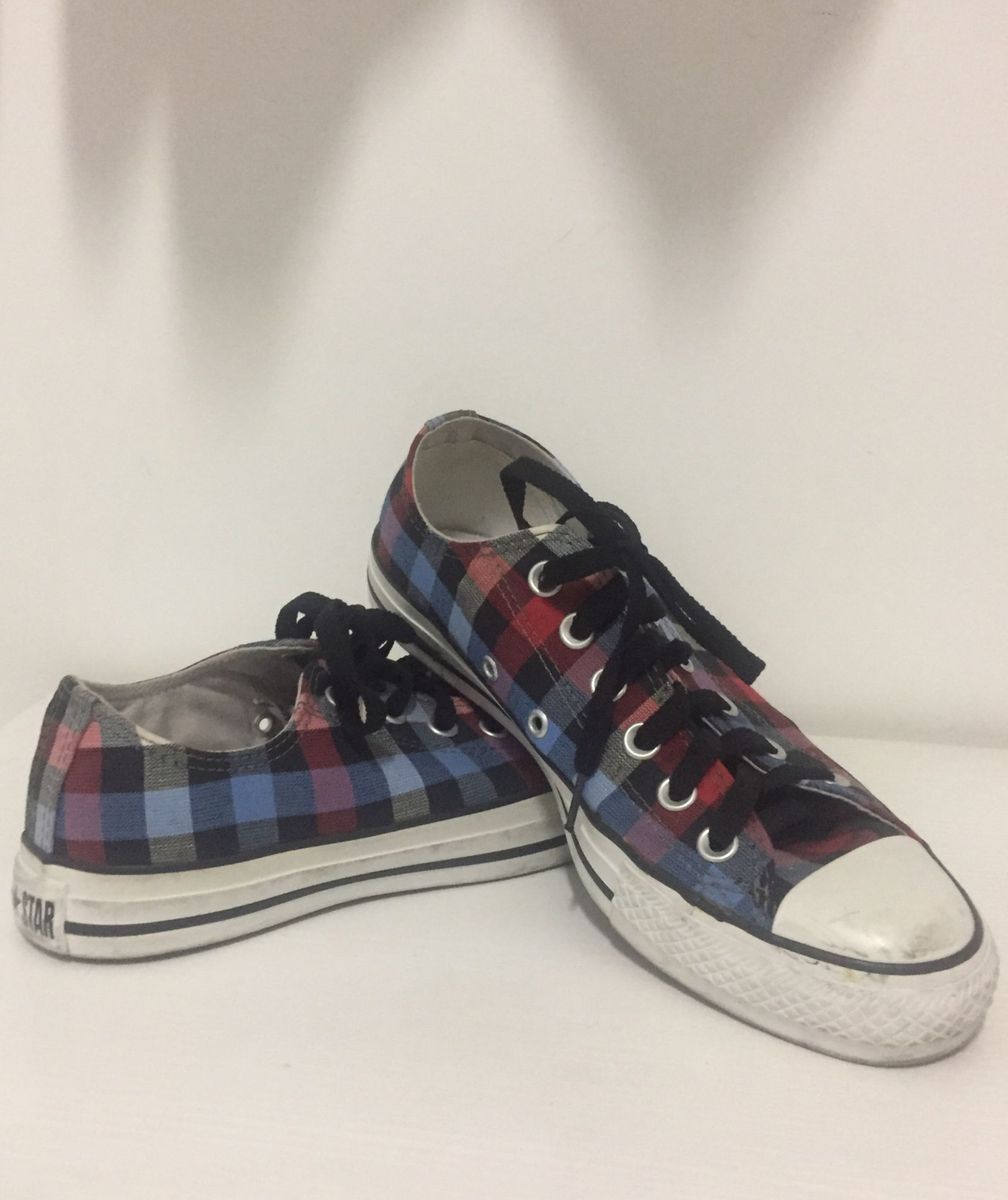 all star converse feminino xadrez