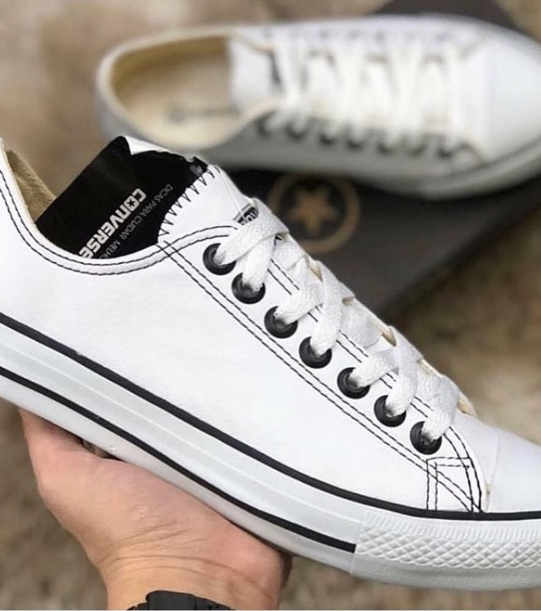 all star branco com preto