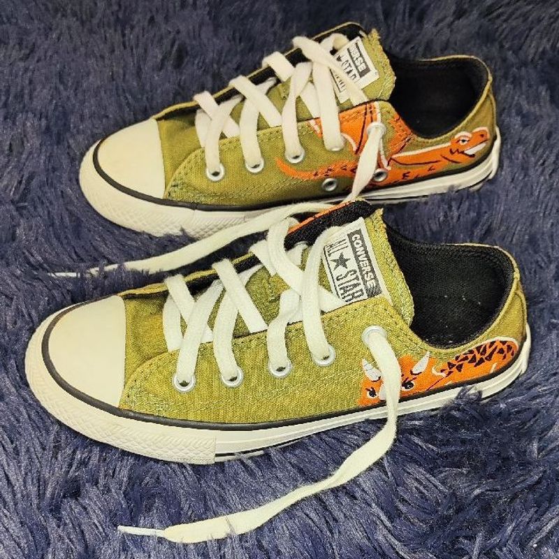 All Star Dinossauro Tamanho 29 Cal ado Infantil para Meninos
