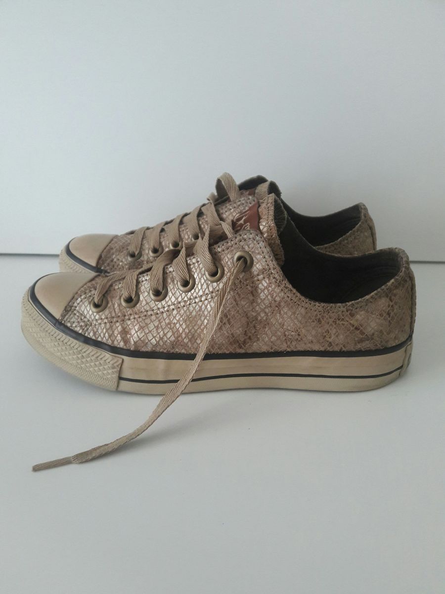 tenis all star dourado feminino