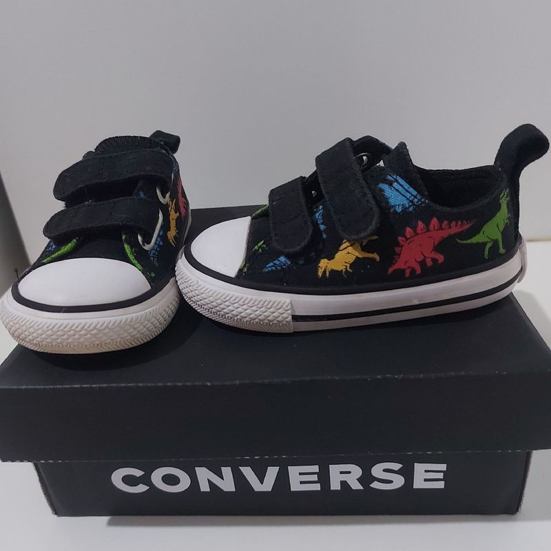 All star infantil com best sale velcro preto