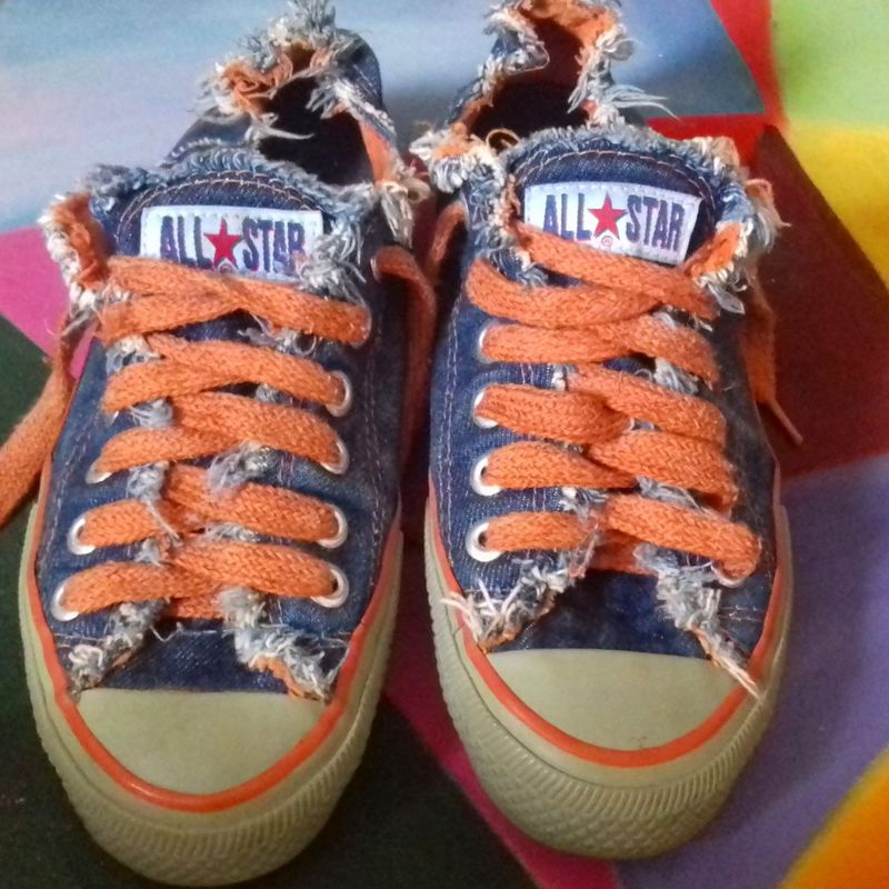 All Star Jeans Desfiado  Tênis Feminino All Star Usado 19486021