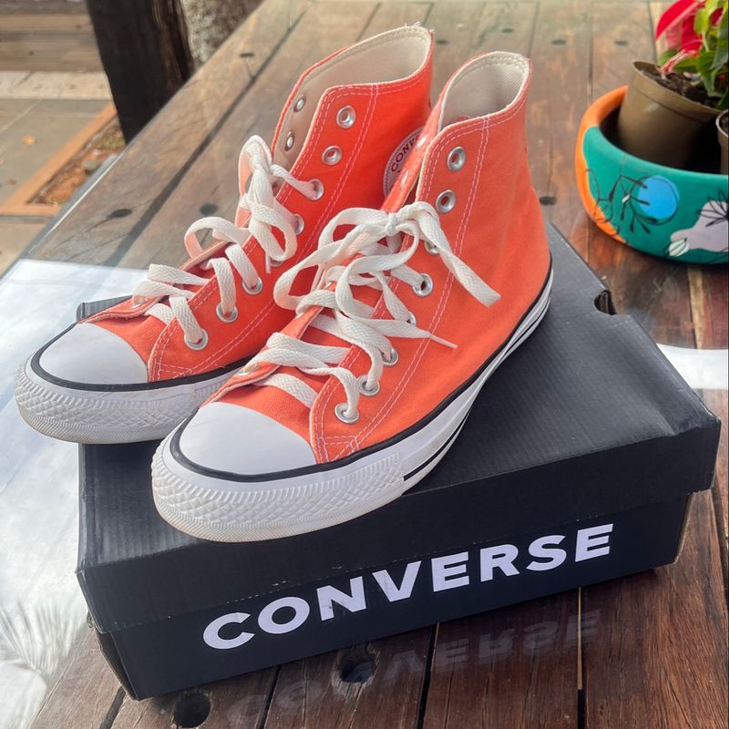 All star laranja cano alto cheap