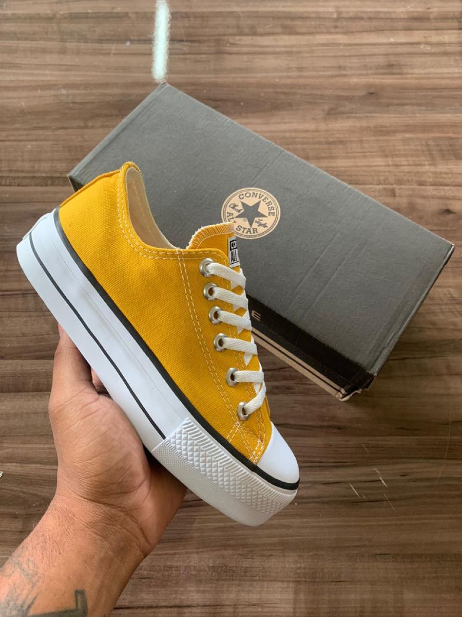 all star mostarda cano baixo