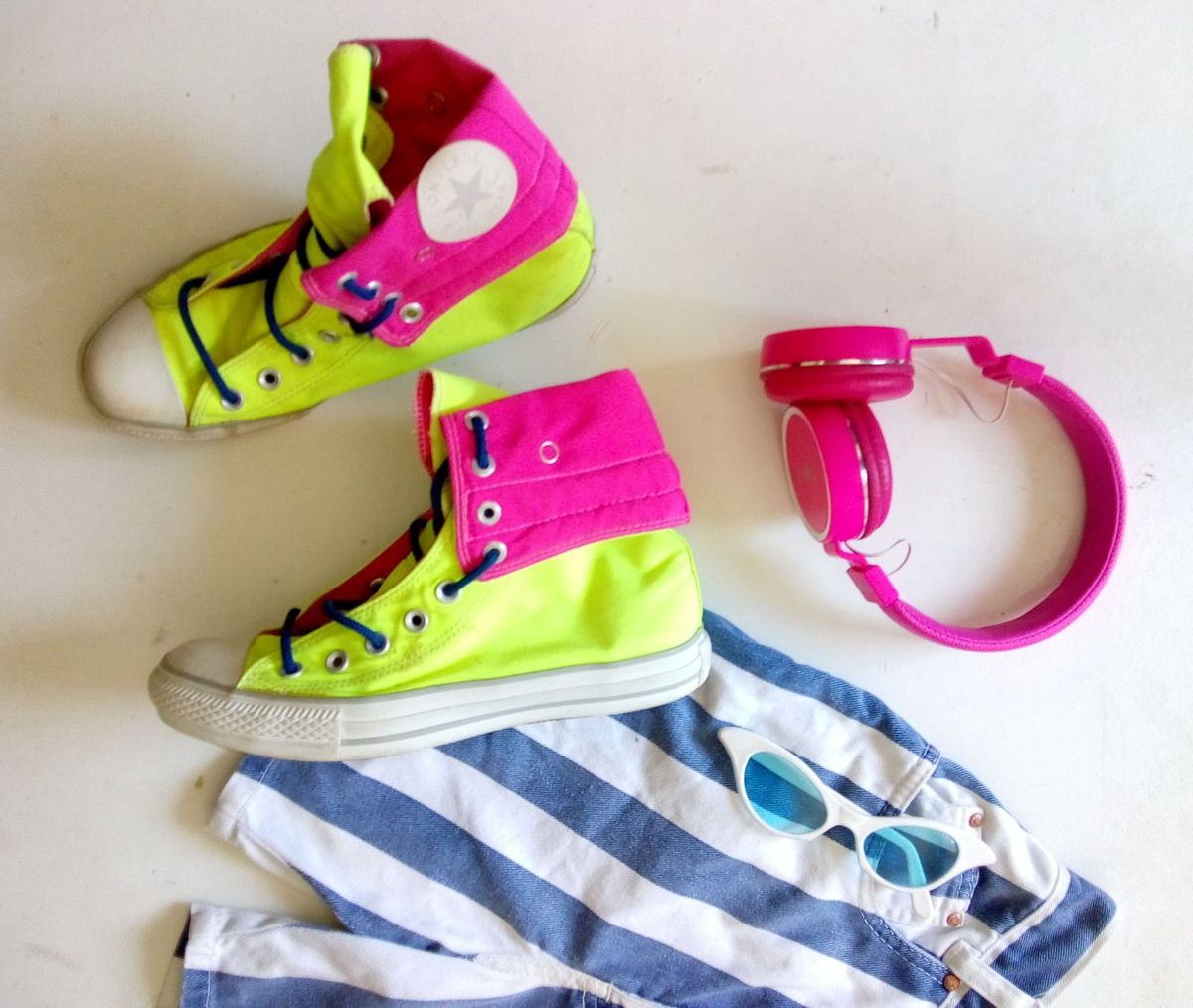 all star neon cano alto