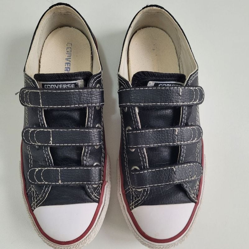 All Star Original de Couro Infantil Preto com Velcro Tam 32 All - Main Image