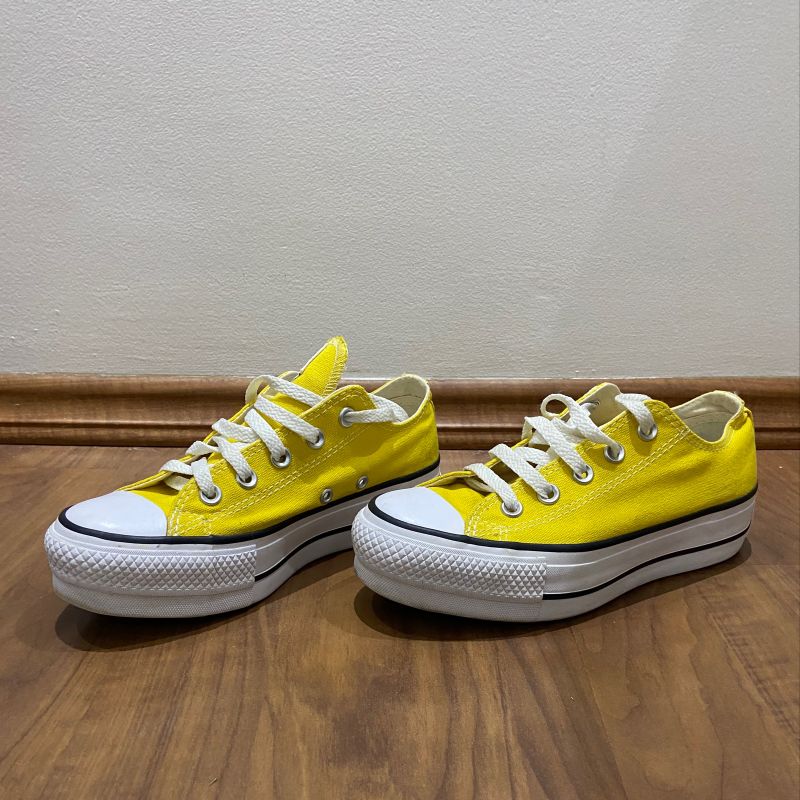 All star hot sale plataforma amarelo