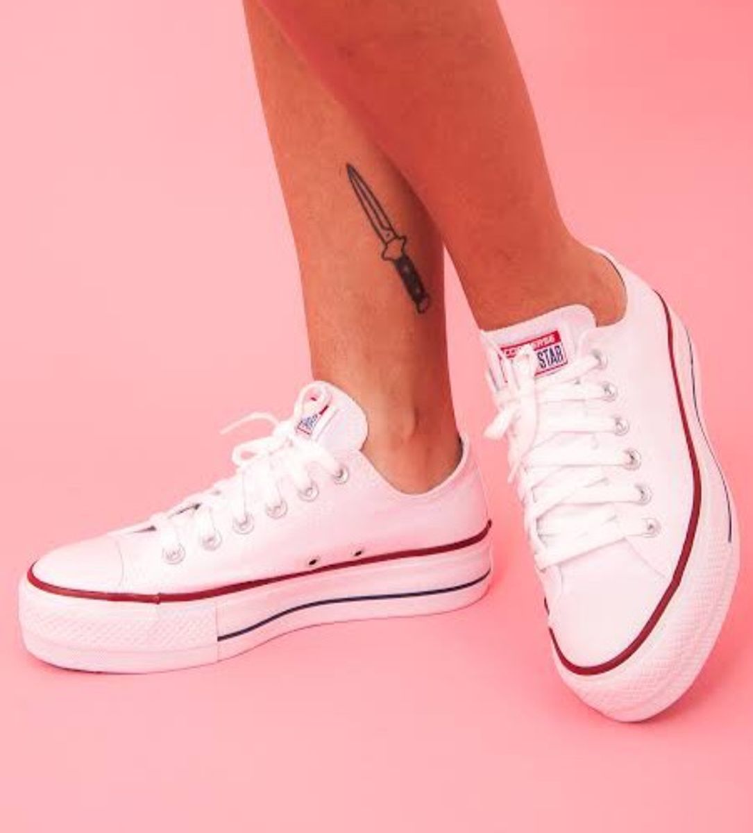all star pink plataforma