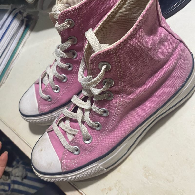 All star cheap plataforma rosa