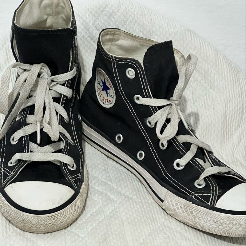 Tênis All Star Preto Infantil, Calçado Infantil para Meninas All Star  Usado 74330435