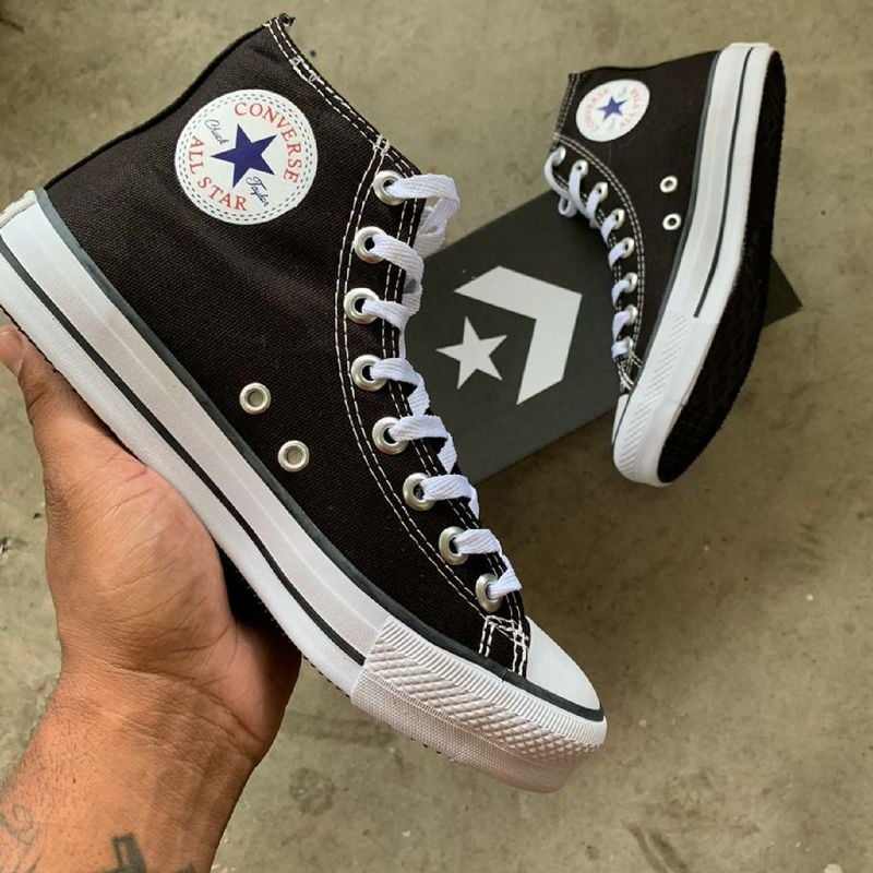 All Star Cano Alto Preto Plataforma em Promoção na Shopee Brasil 2023