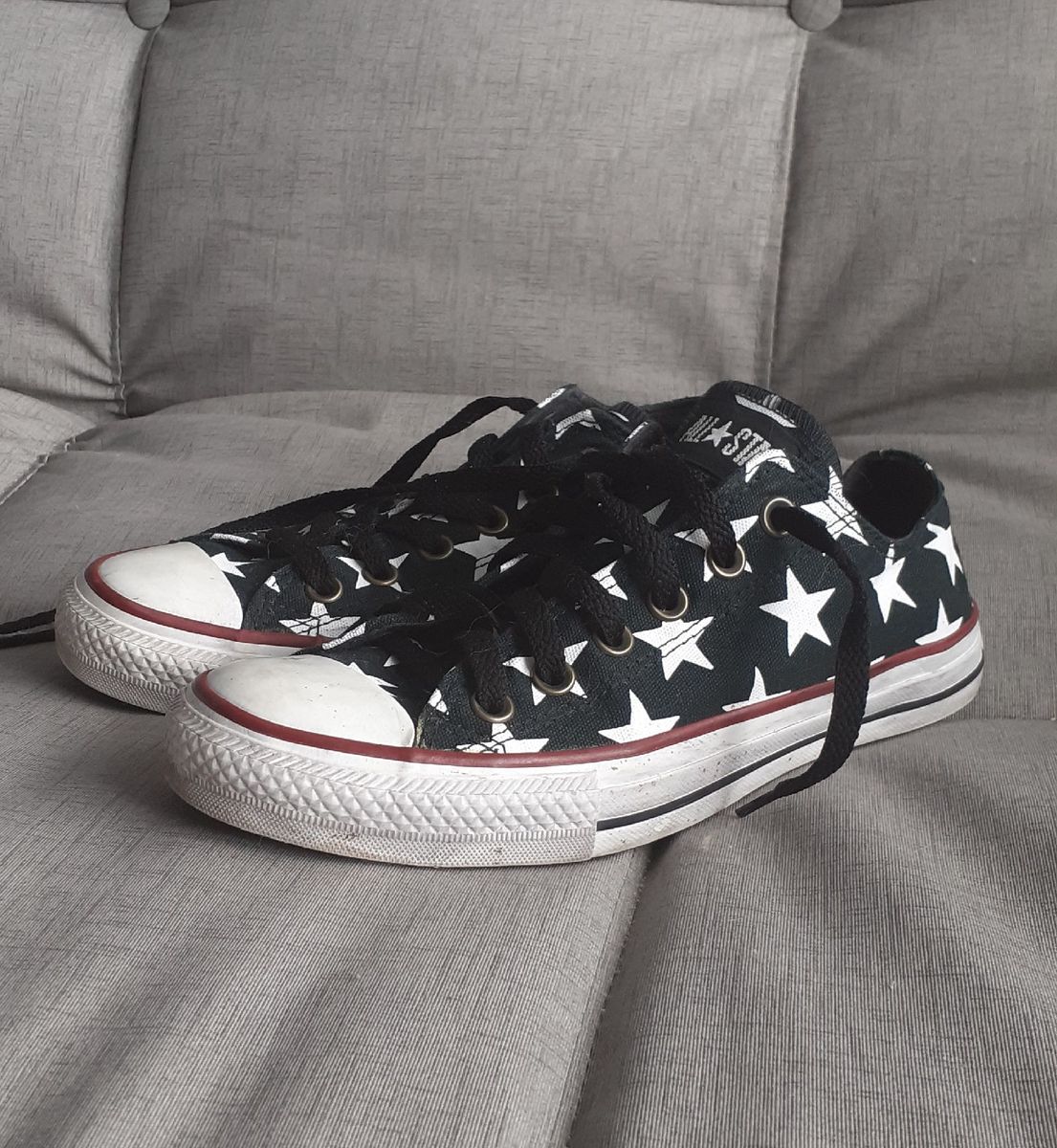 all star preto com estrela