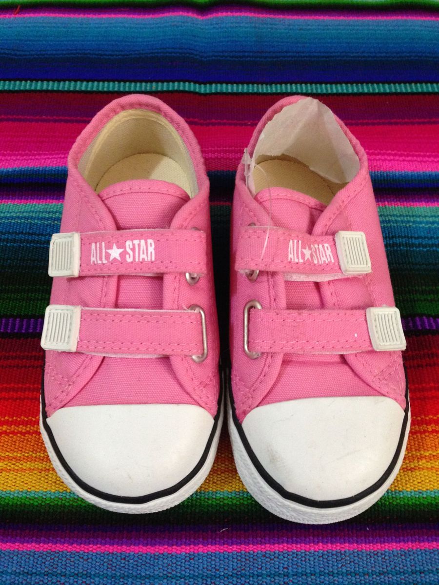 all star rosa com velcro