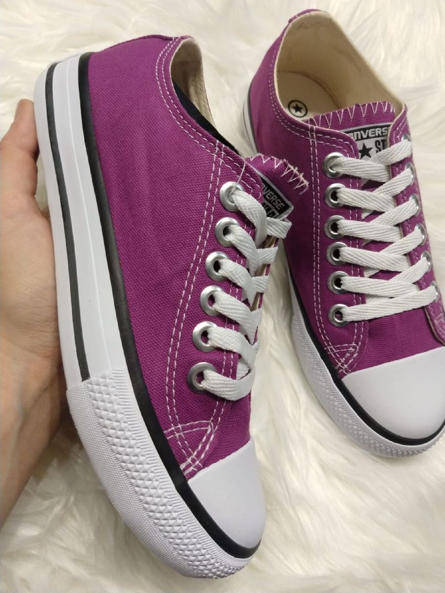 all star plataforma roxo